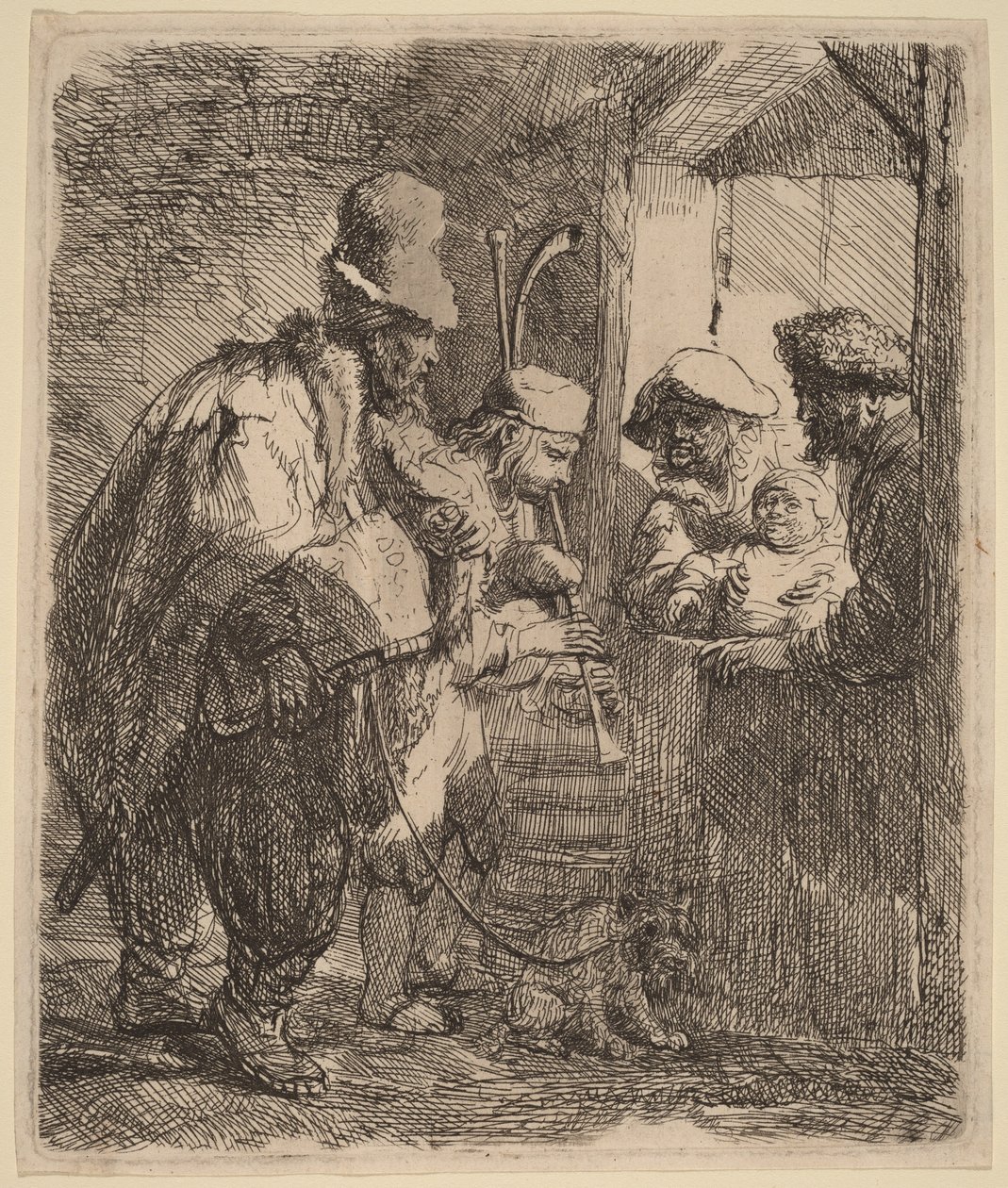Kiertävät muusikot tekijältä Rembrandt van Rijn