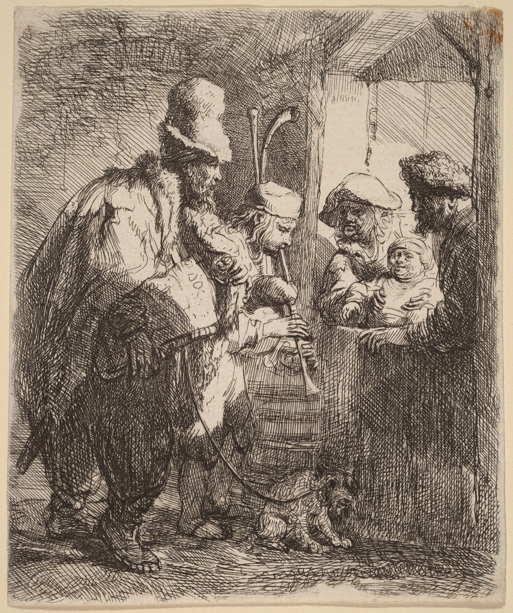 Kiertävät muusikot tekijältä Rembrandt van Rijn