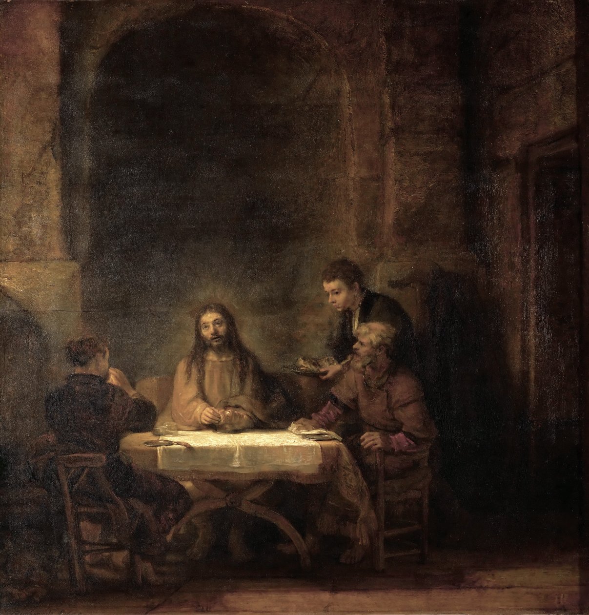 Illallinen Emmauksessa tekijältä Rembrandt van Rijn