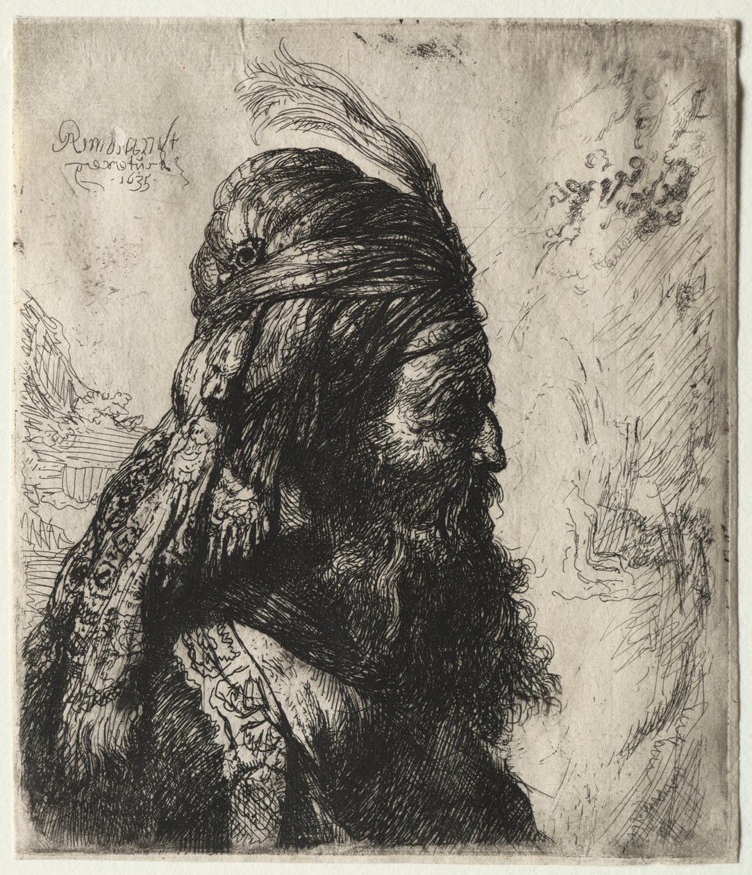 Kolmas itämainen pää, 1635. tekijältä Rembrandt van Rijn