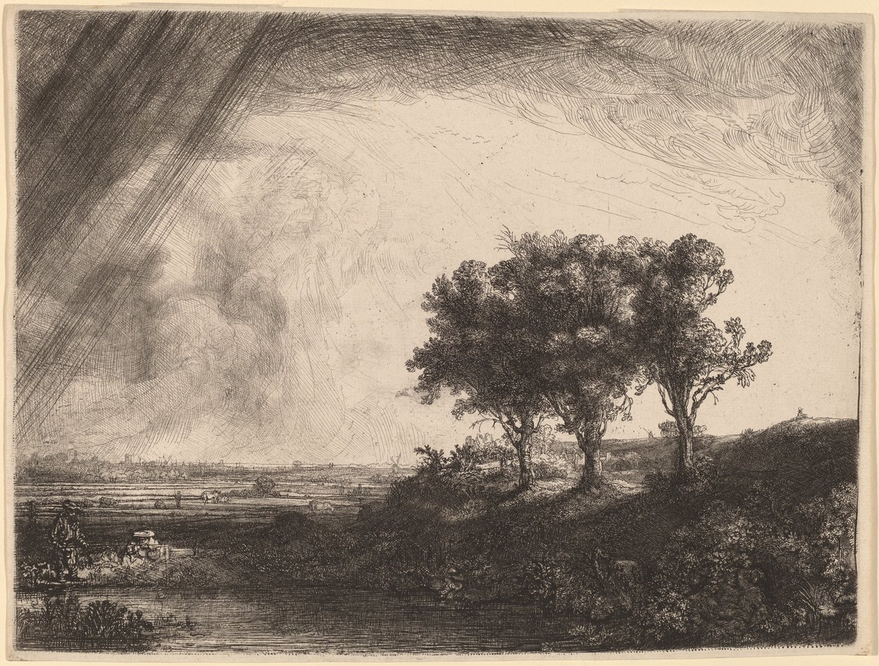 Kolme puuta tekijältä Rembrandt van Rijn