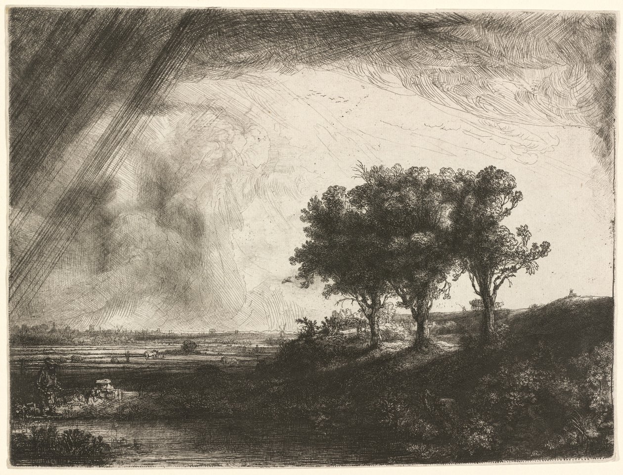 Kolme puuta tekijältä Rembrandt van Rijn