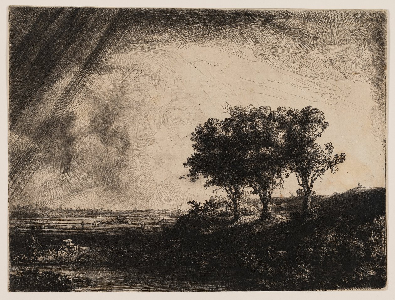 Kolme puuta tekijältä Rembrandt van Rijn