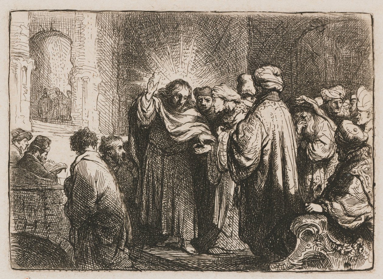 Tribute Money Kunniarahat tekijältä Rembrandt van Rijn