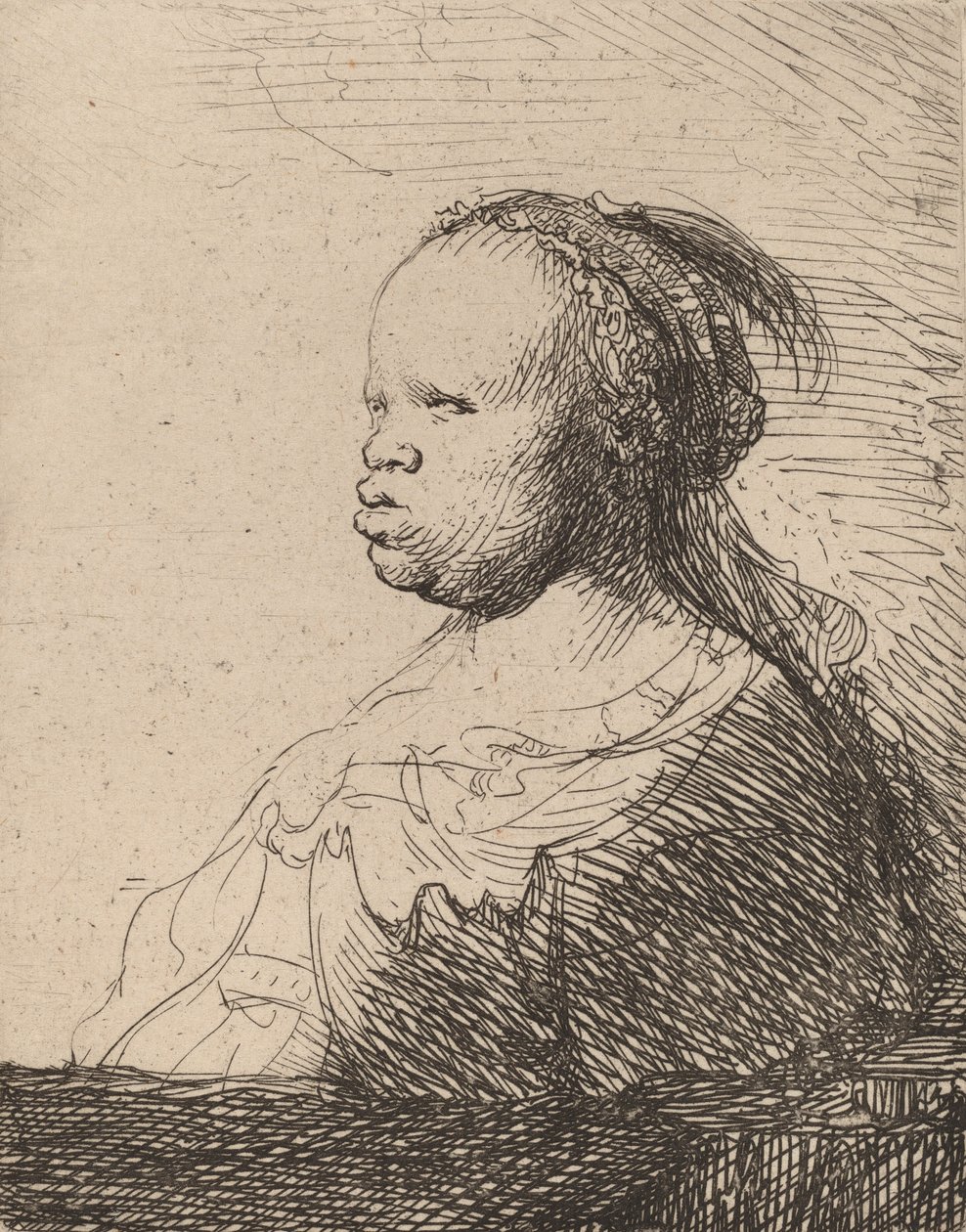 Valkoinen musta, c. 1630. tekijältä Rembrandt van Rijn