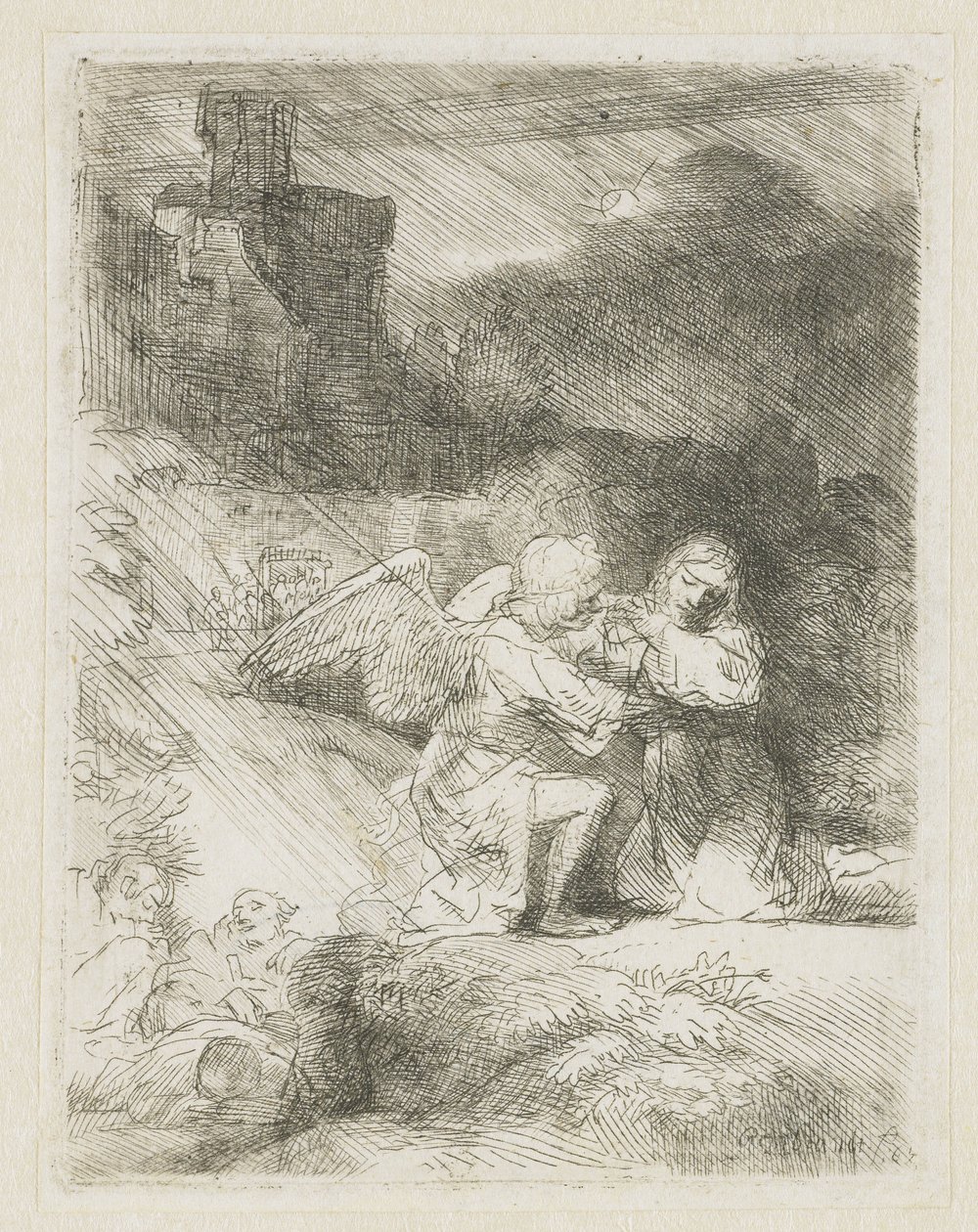 Tuska puutarhassa tekijältä Rembrandt van Rijn