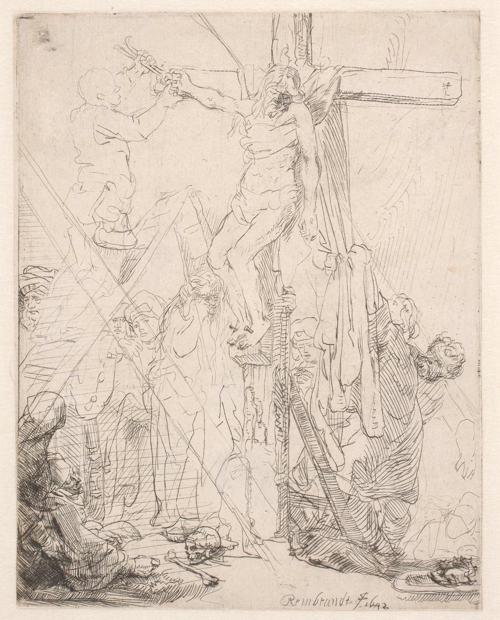 Ristiltä laskeminen: luonnos tekijältä Rembrandt van Rijn