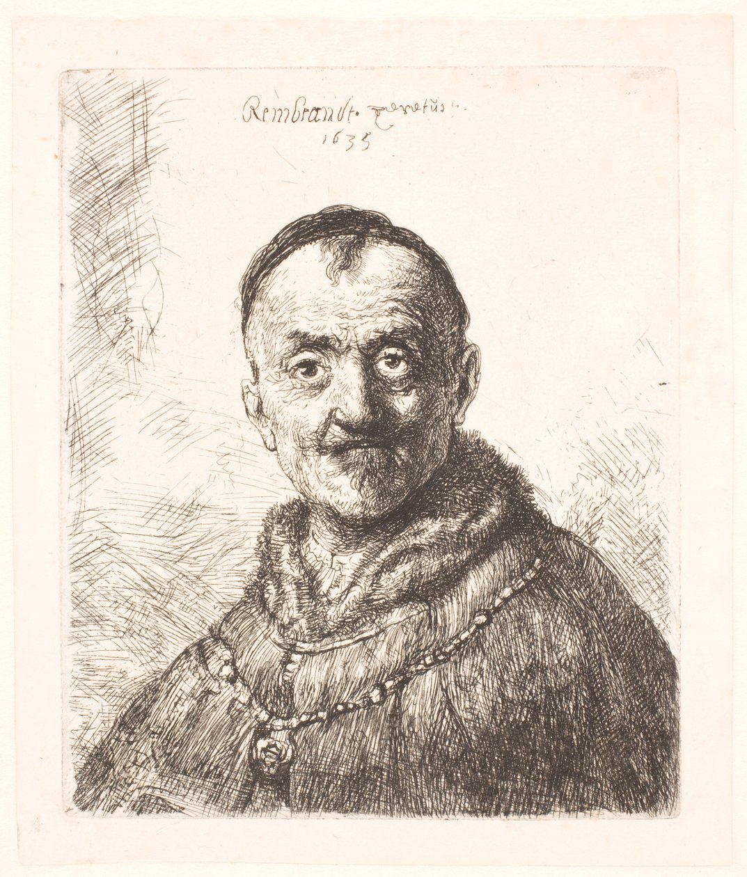 Ensimmäinen itämainen pää (Rembrandtin isä?) tekijältä Rembrandt van Rijn