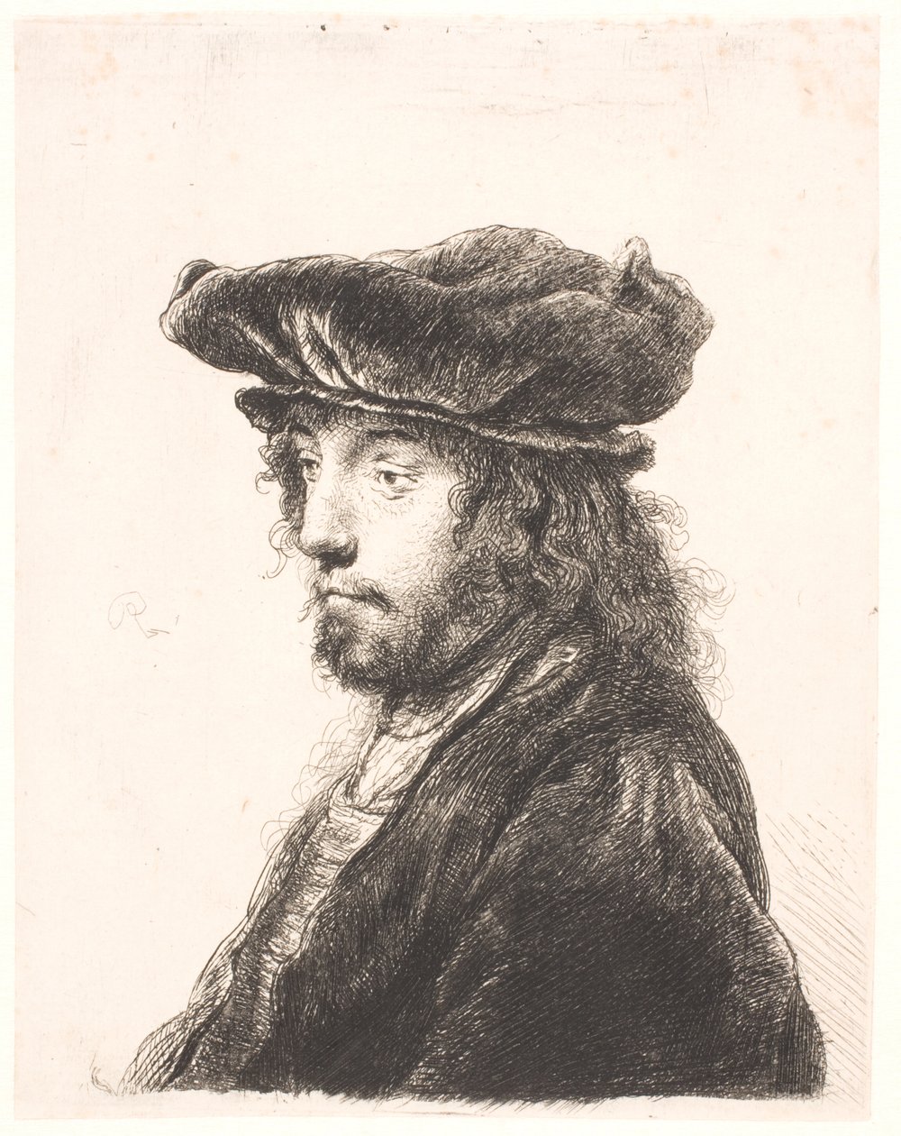 Neljäs itämainen pää tekijältä Rembrandt van Rijn
