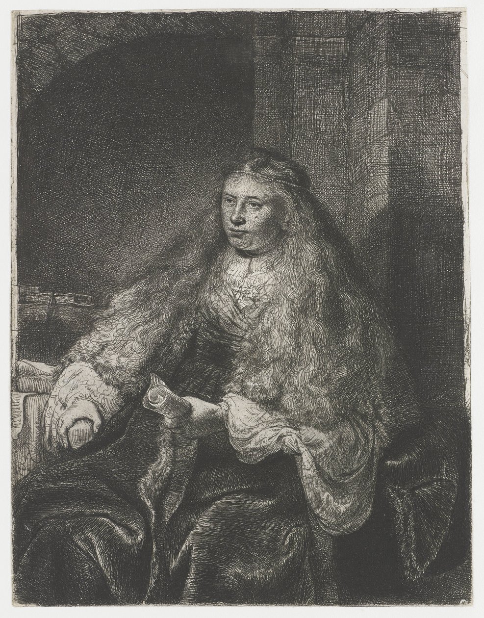 Suuri juutalainen morsian tekijältä Rembrandt van Rijn