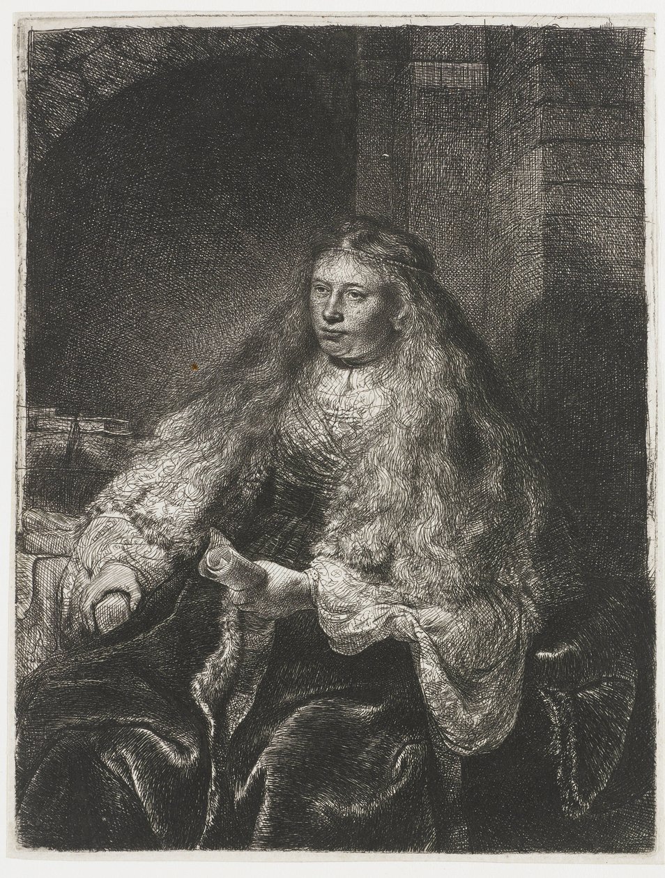 Suuri juutalainen morsian tekijältä Rembrandt van Rijn