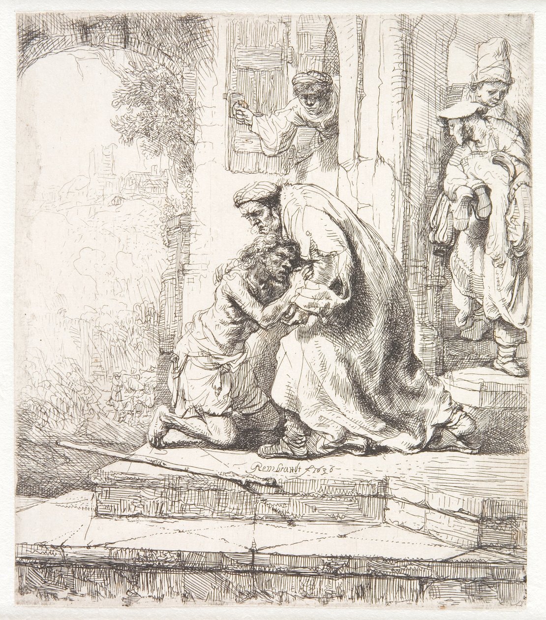 Tuhlaajapojan paluu tekijältä Rembrandt van Rijn