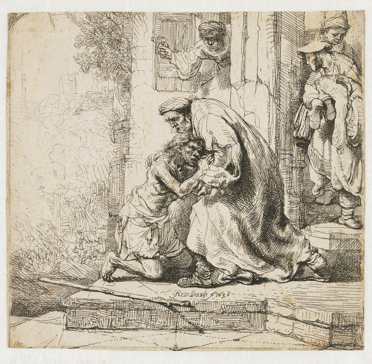 Tuhlaajapojan paluu tekijältä Rembrandt van Rijn