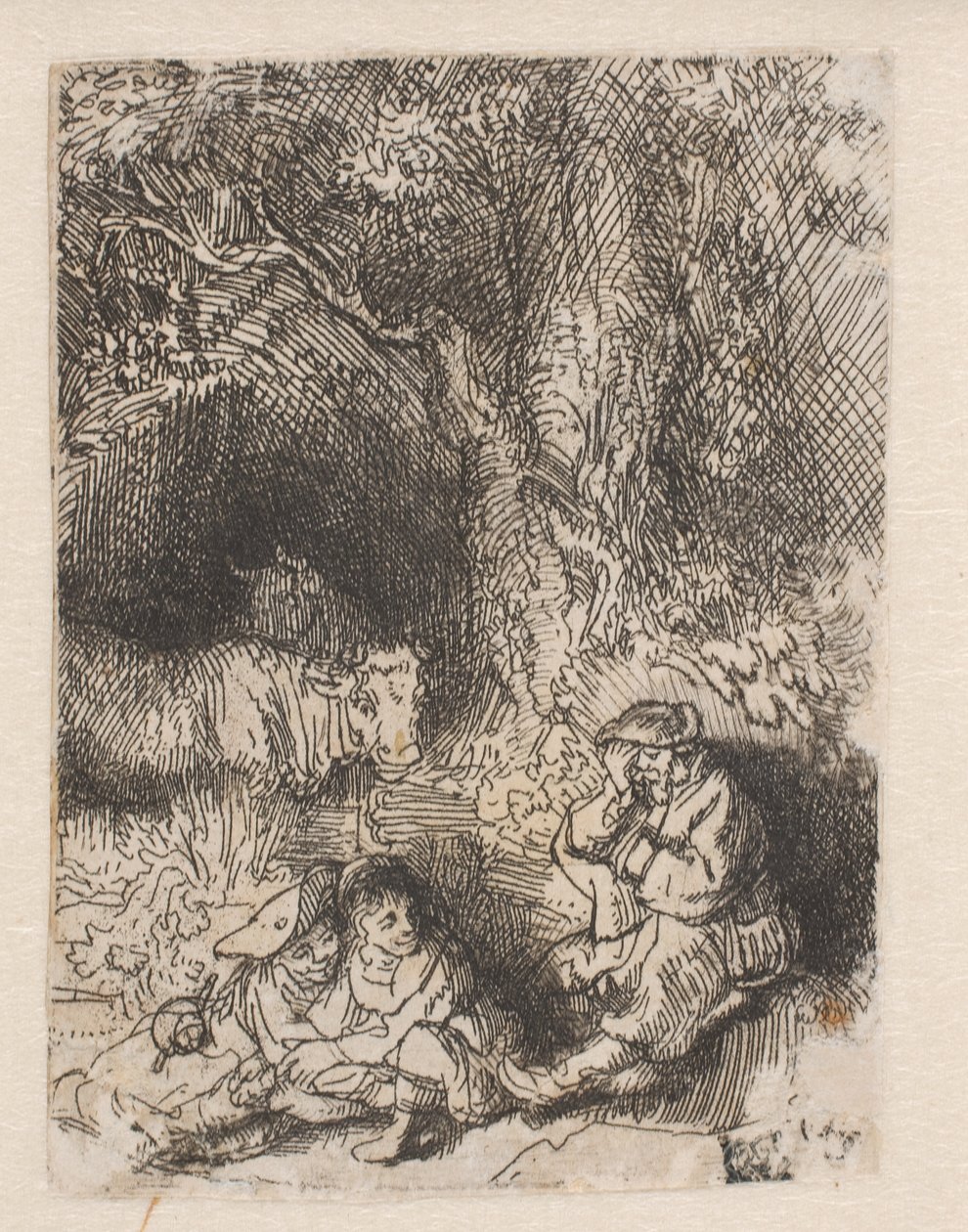El pastor adormit finlandès tekijältä Rembrandt van Rijn