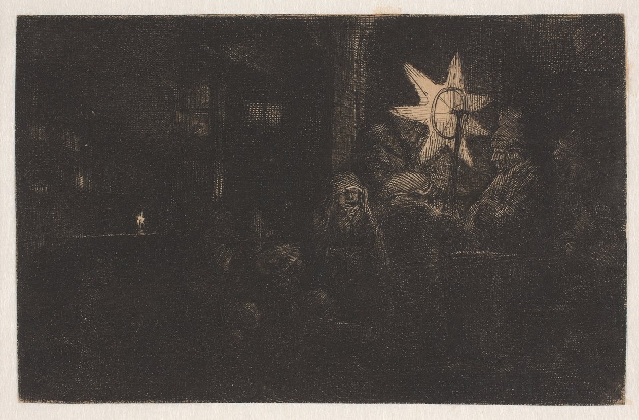 Kuninkaiden tähti: yökuva tekijältä Rembrandt van Rijn
