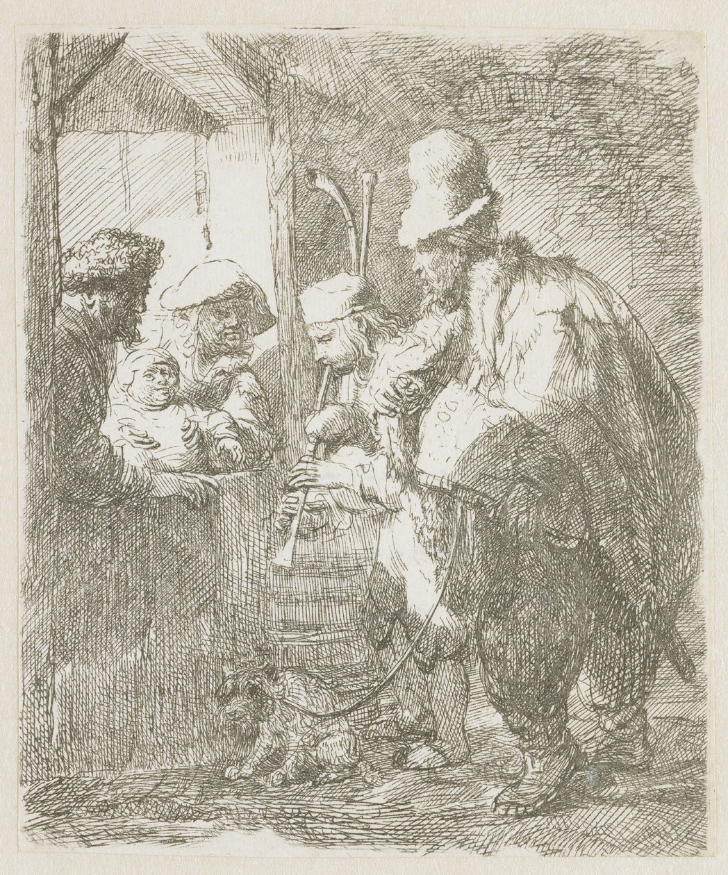 Katu-muusikot tekijältä Rembrandt van Rijn