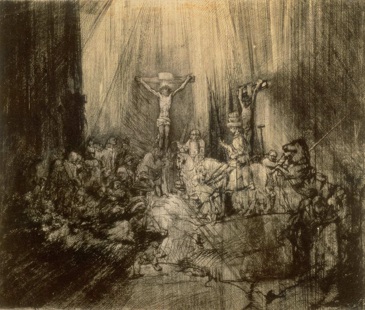 Kolme krusifiksia, 1653 tekijältä Rembrandt van Rijn
