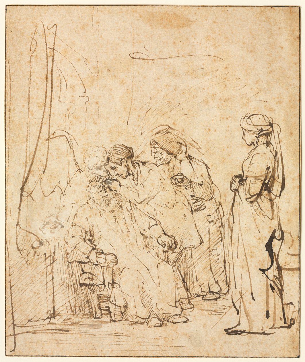 Tobias parantamassa isänsä sokeutta tekijältä Rembrandt van Rijn
