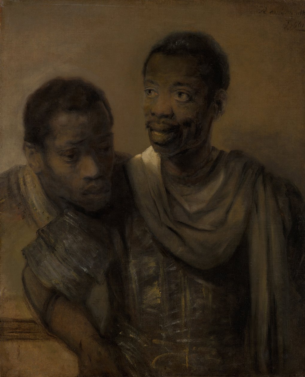 Kaksi mustaa, 1661 tekijältä Rembrandt van Rijn