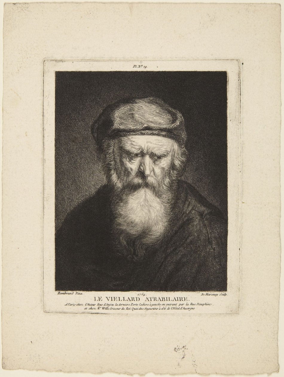 Äreä vanhus tekijältä Rembrandt van Rijn
