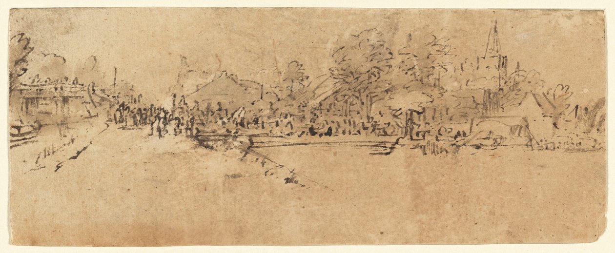 Näkymä Diemenistä tekijältä Rembrandt van Rijn