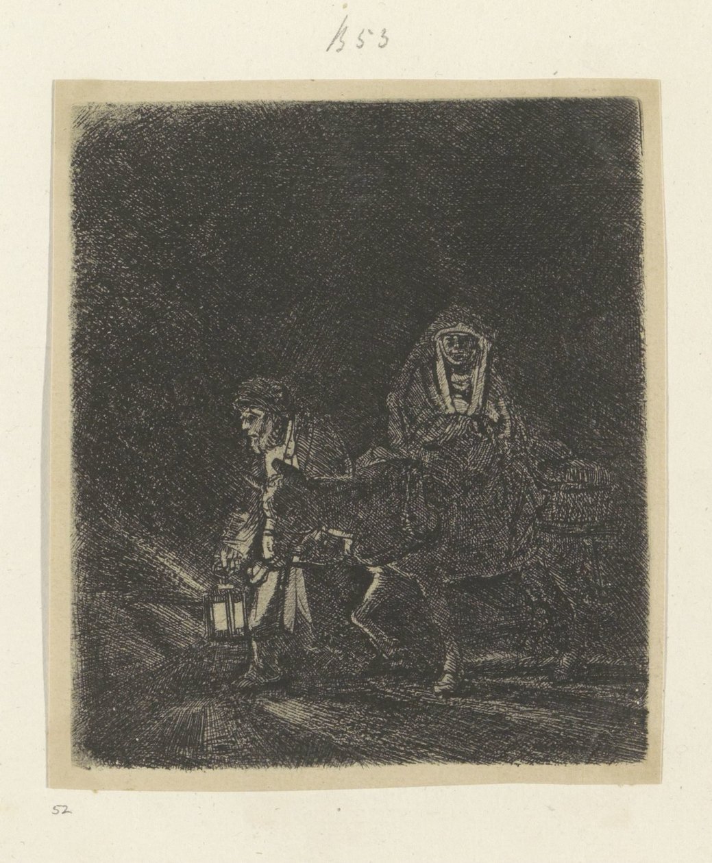 Vol a Egipte: Peça nocturna Recueil de quatre-vingt-cinq estampes originales (títol de la sèrie)finlandès tekijältä Rembrandt van Rijn