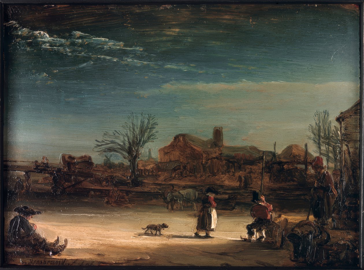 Winterlandschaft tekijältä Rembrandt van Rijn