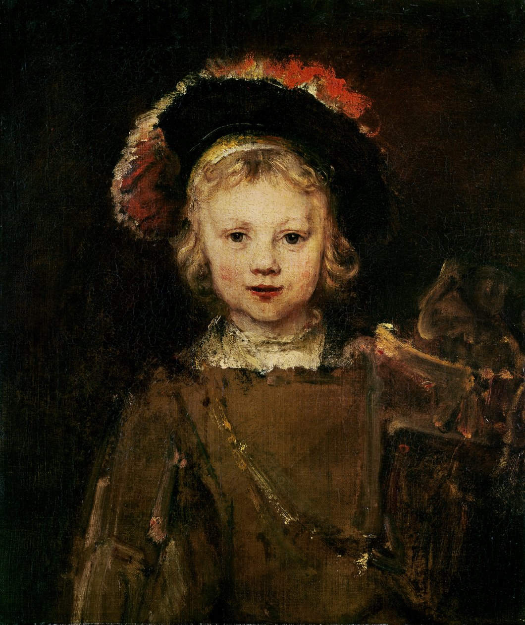 Nuori poika hienossa mekossa, n. 1660 tekijältä Rembrandt van Rijn