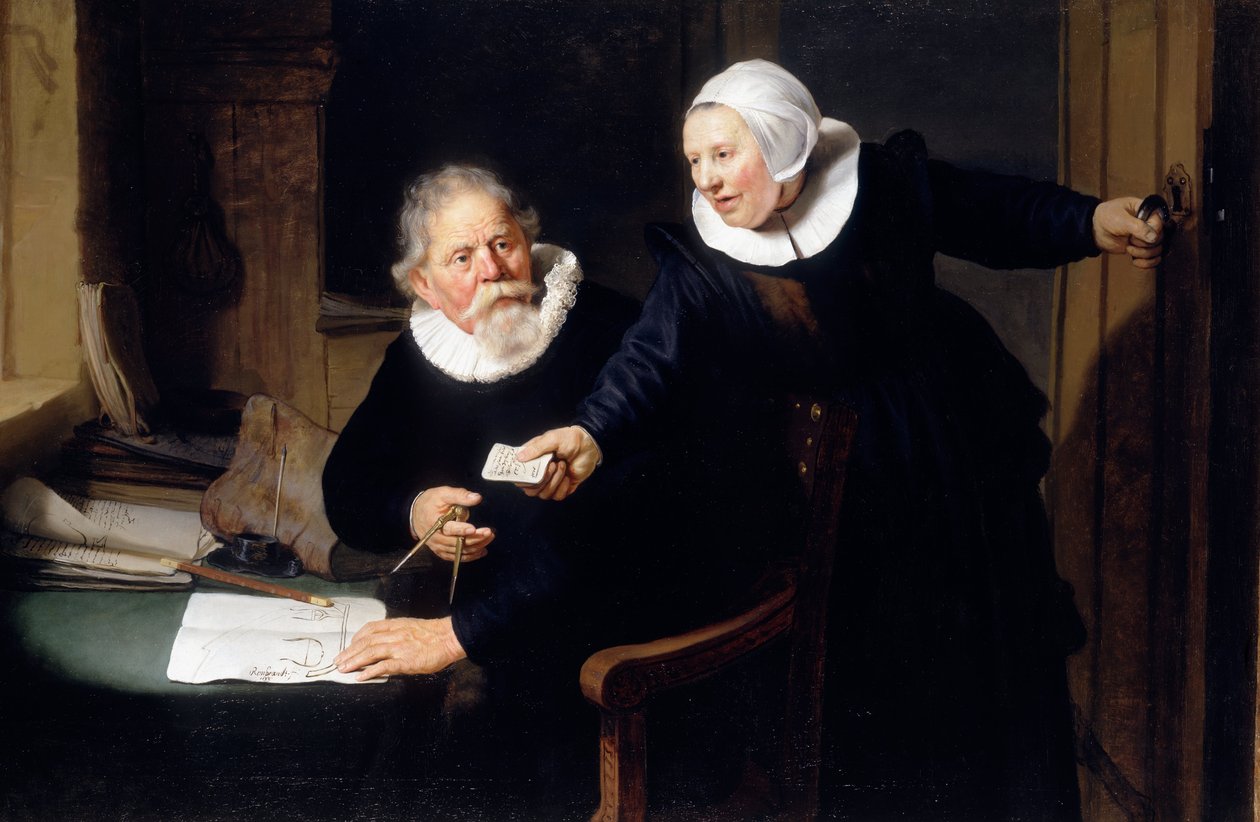 Der Schiffsbauer und seine Frau tekijältä Rembrandt van Rijn