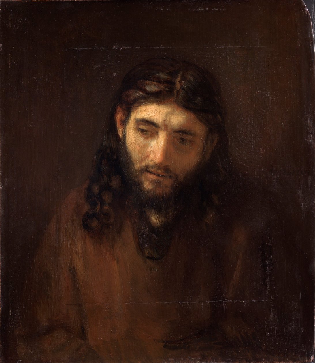 Kristuksen pää tekijältä Rembrandt van Rijn
