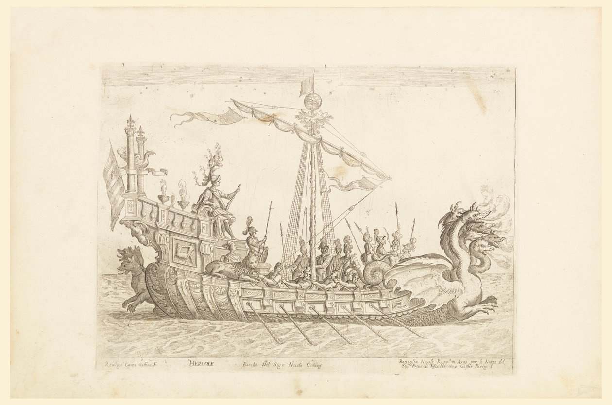 Hercole Barca del Sig. Nicolo Cimenes, Argonautien alukset Cosimo de
