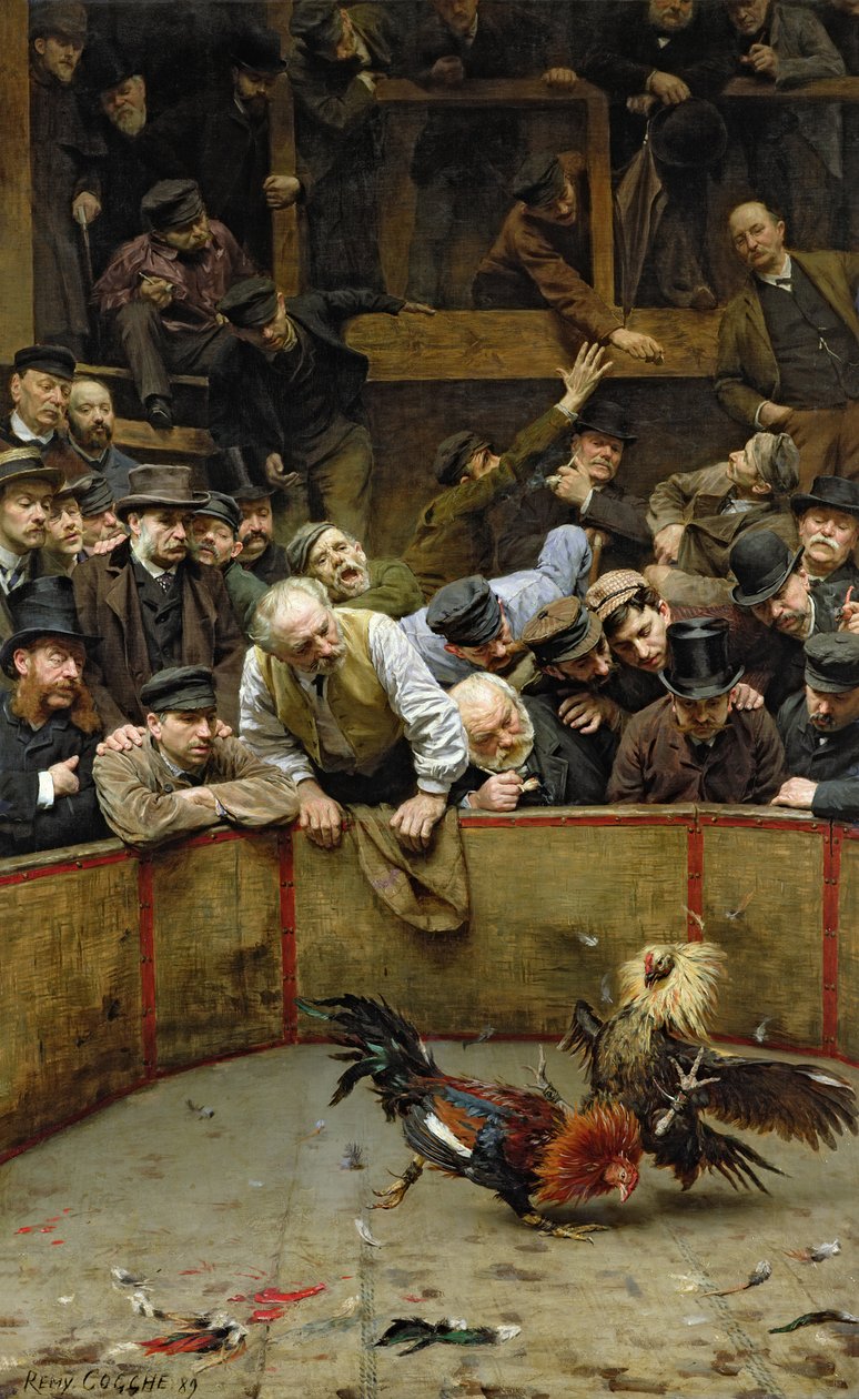 Kukkotaistelu, 1889 tekijältä Remy Cogghe