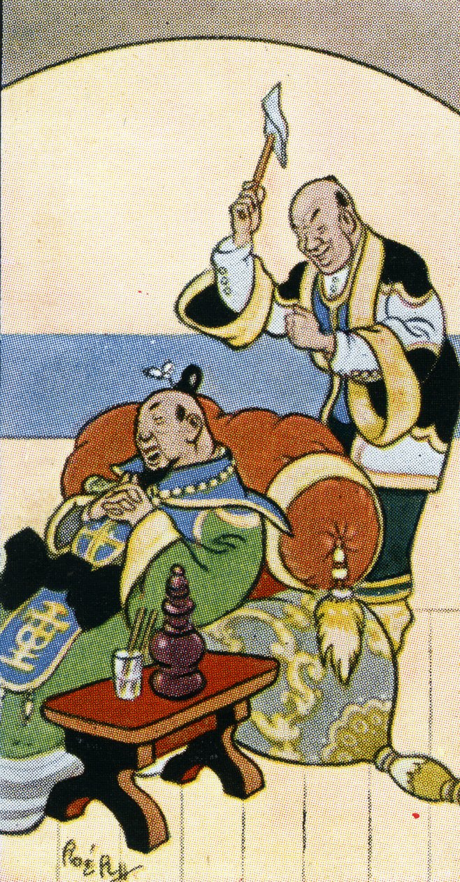 Älä poista kärpästä ystäväsi päästä kirvellä, 1932 tekijältä René Bull