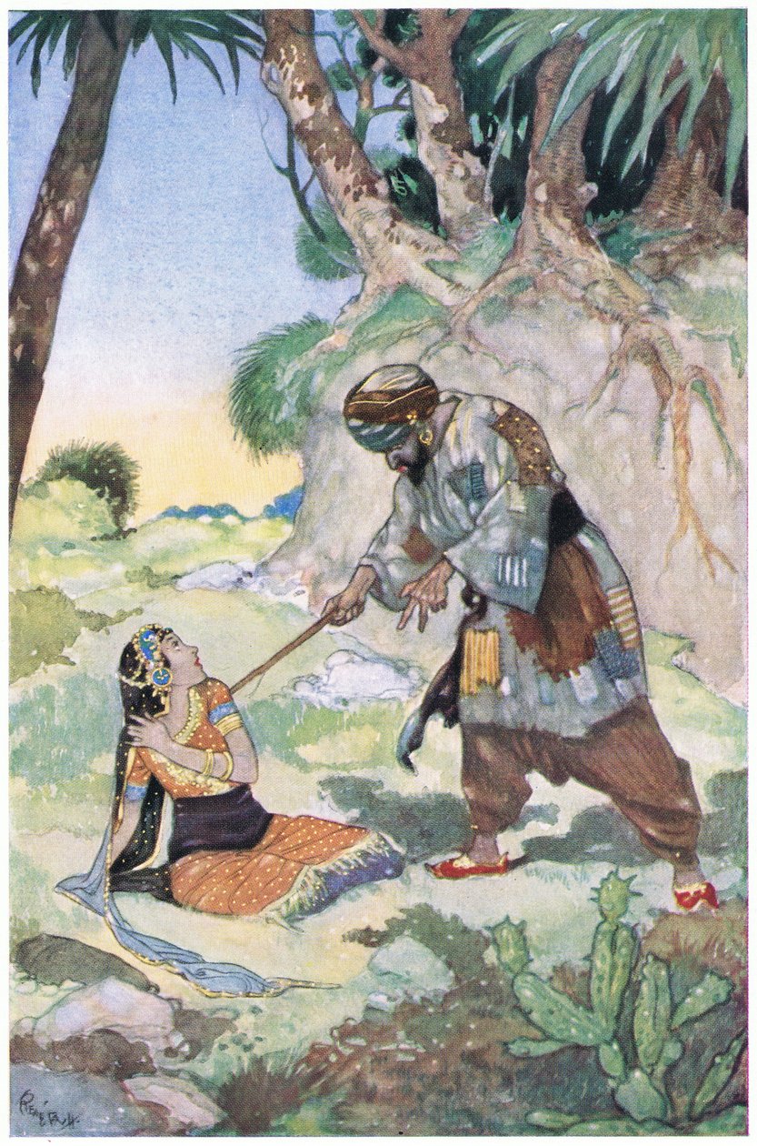 Hän alkoi hakata häntä niin pahasti, että hän huusi apua, 1930-luku tekijältä René Bull
