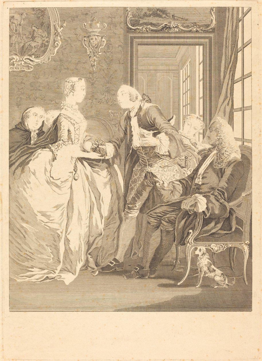 Avioliittosopimus tekijältä René Gaillard after Charles Eisen