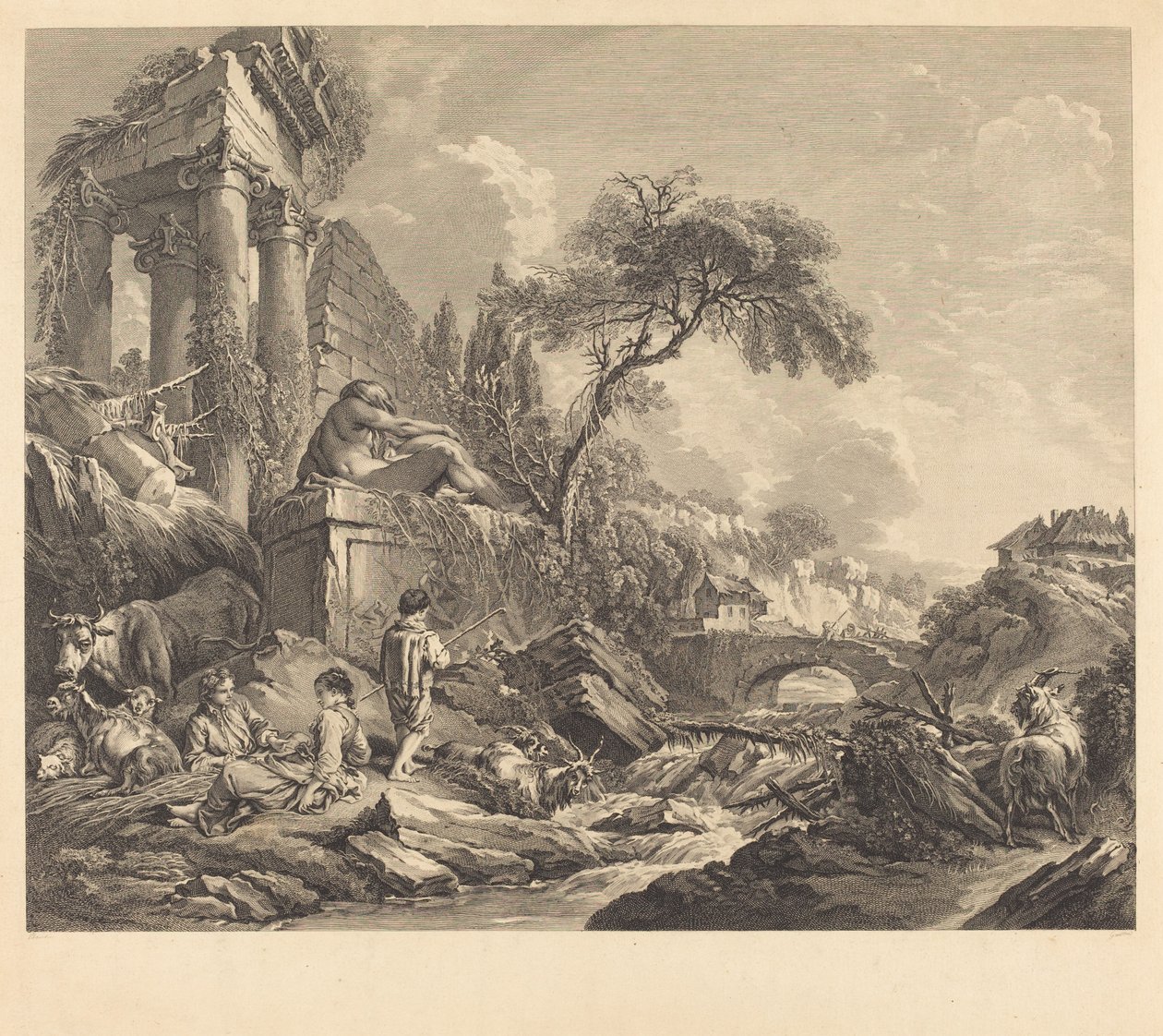 Lesbo varpunen tekijältä René Gaillard after François Boucher