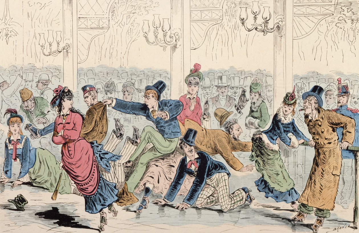 Skating Folies, vuoden 1870 jälkeen tekijältä Renard Jules Draner
