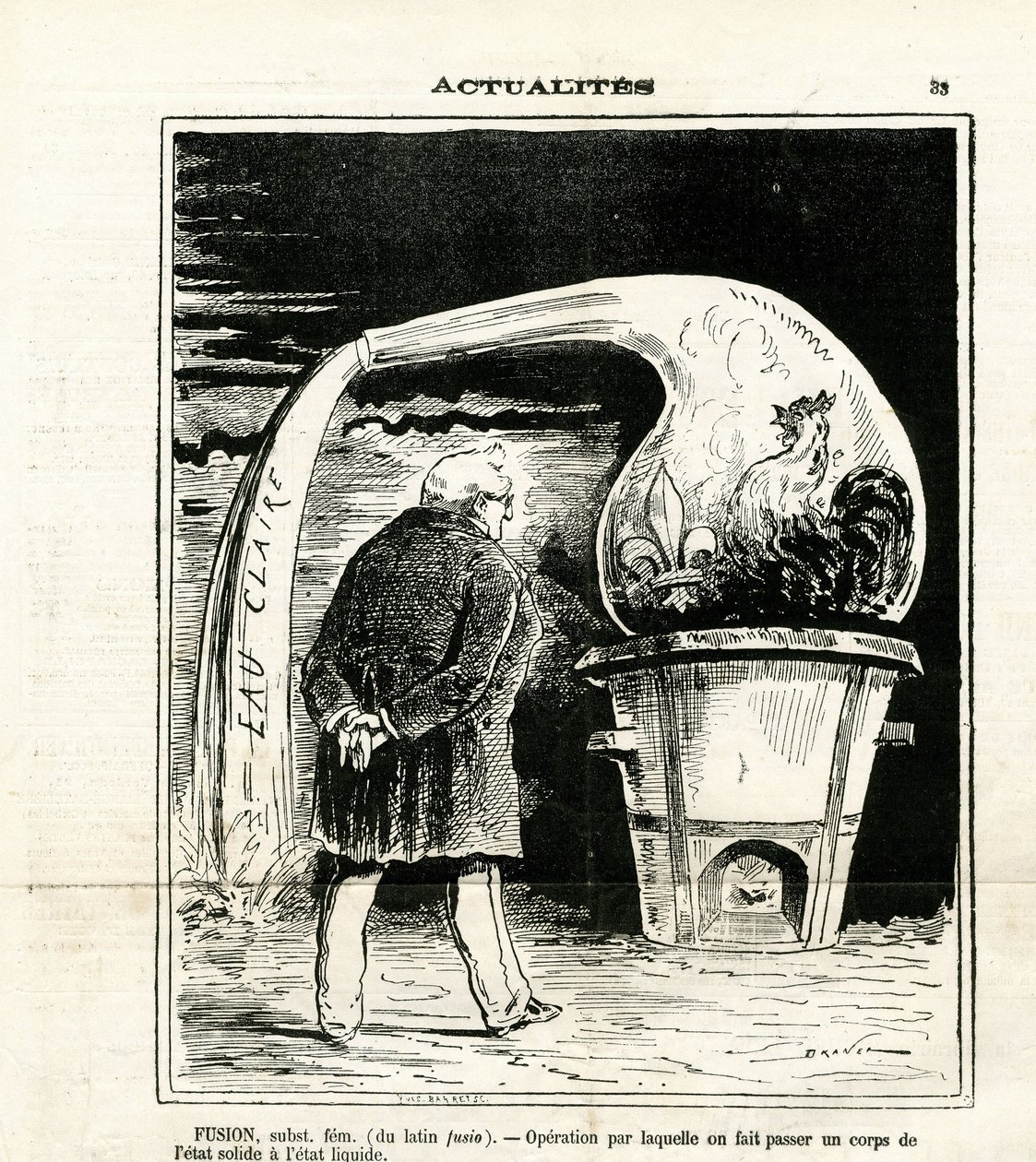 Kuvitus Jules Renard Dranerista (1833-1926) Le Charivarissa tekijältä Renard Jules Draner
