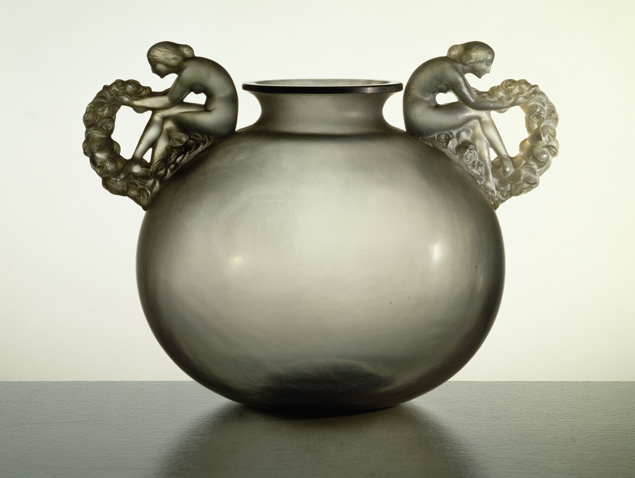 Bouchardon-maljakko, 1926 (savulasi) tekijältä Rene Jules Lalique