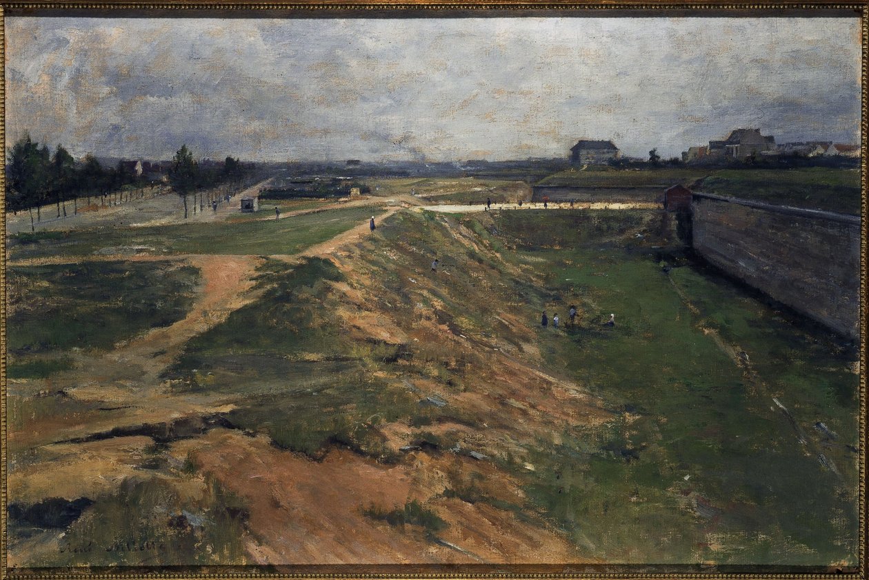 Näkymä Vanvesin linnakkeeseen, n. 1880 (öljy kankaalle) tekijältä Rene Billotte