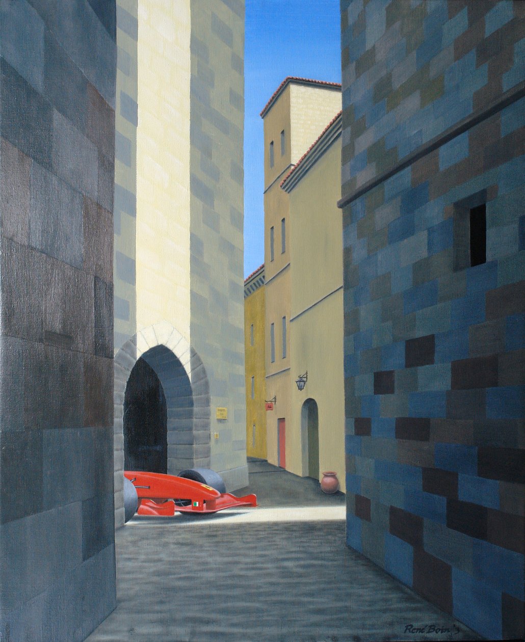 Italia, 2003, Öljy kankaalle tekijältä Rene Boin