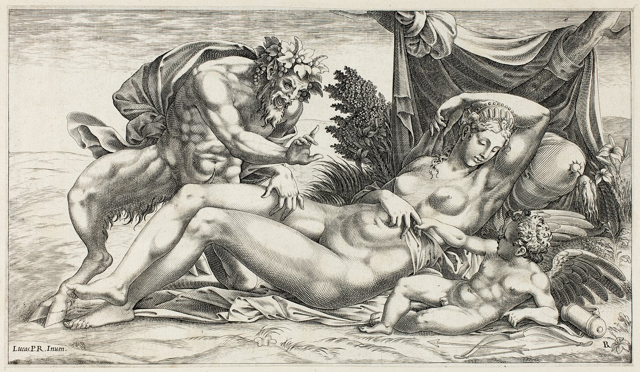 Jupiter ja Antiope tekijältä Rene Boyvin