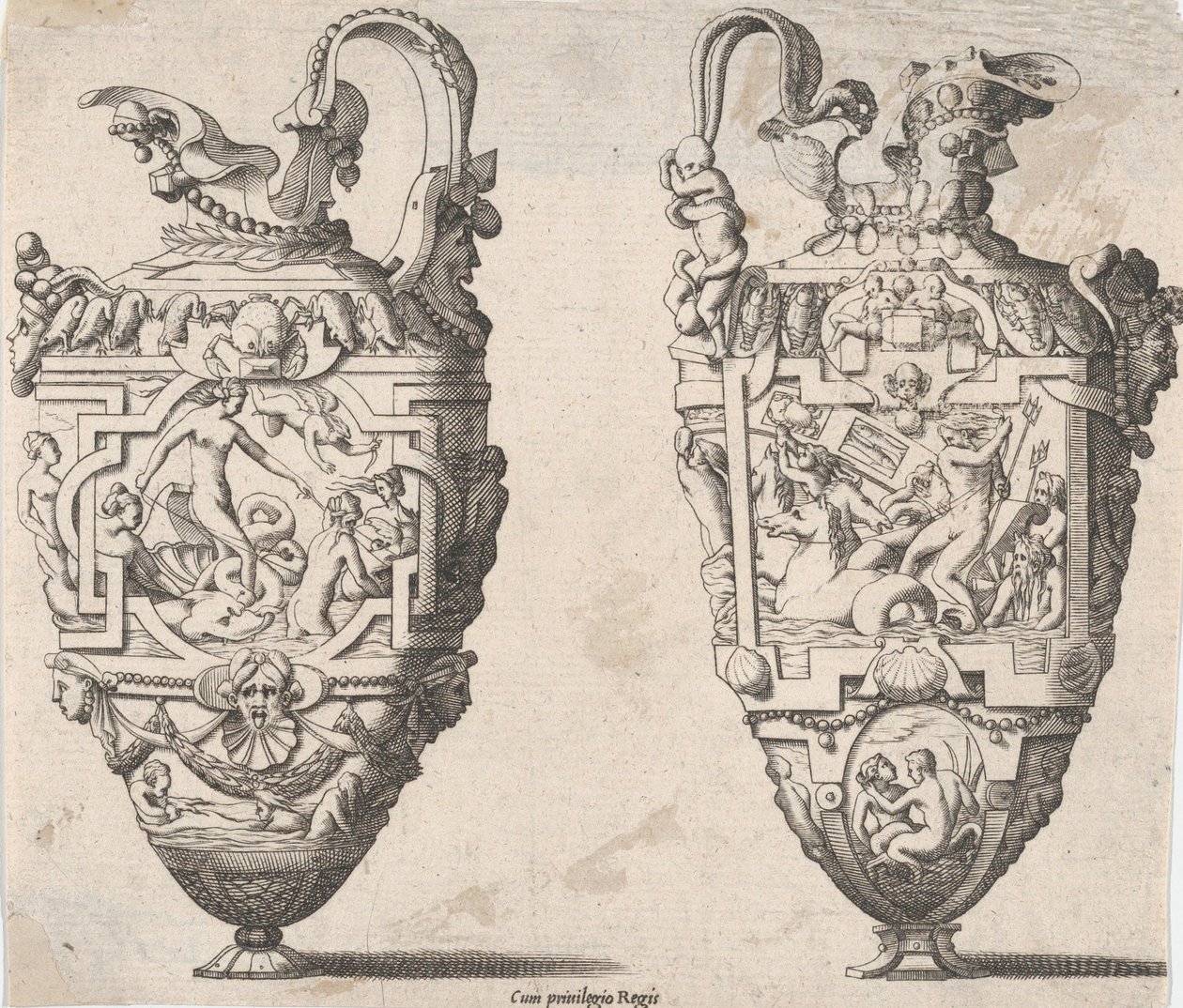 Kaksi maljakkoa, 1500-1600-luku. tekijältä Rene Boyvin