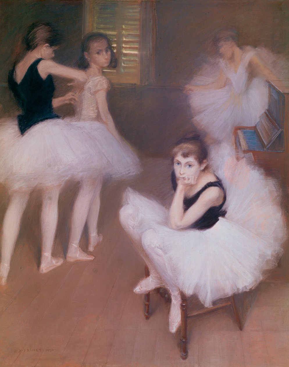 Jeunes danseuses au repos - Nuoret tanssijat lepäävät ... tekijältä René François Xavier Prinet