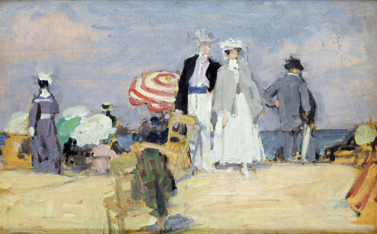 A Praia na Maré Alta (óleo sobre tela)finlandês tekijältä René François Xavier Prinet