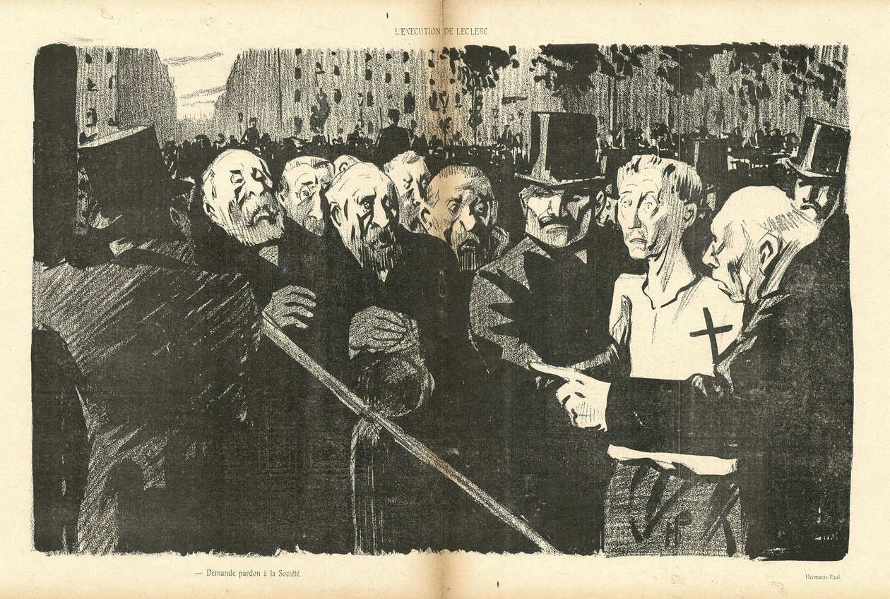 Hermann-Paulin (1864-1940) kuvitus Le Canard Sauvagessa tekijältä Rene George Hermann Paul