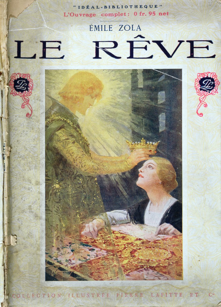 Emile Zolan (1840-1902) teoksen "Le Reve" etukansi 1910 1910. tekijältä Rene Lelong