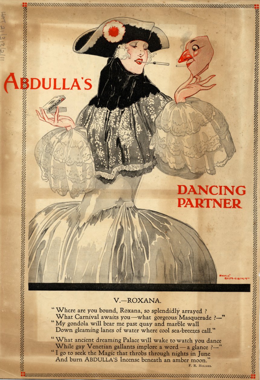 Abdulla-savukkeet, 1920-luku tekijältä Rene Vincent