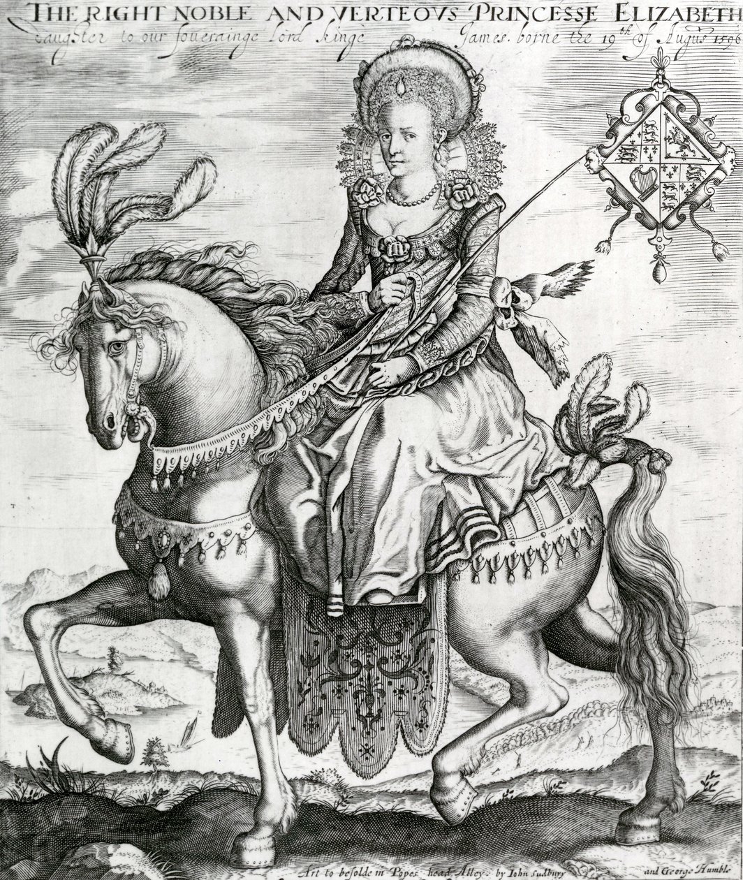 Oikea ja jalo prinsessa Elisabet, herra kuningas Jaakobin tytär, 1612-3. tekijältä Renold Elstrack