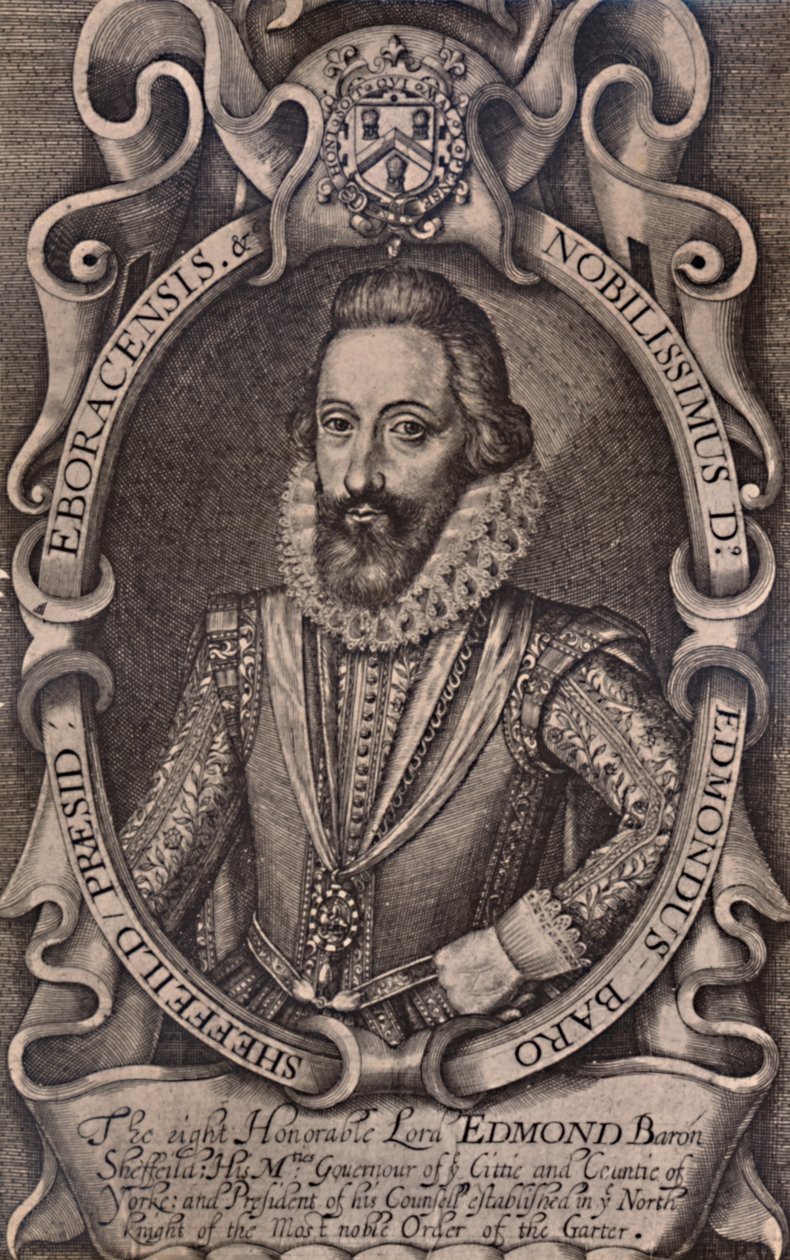 Edmund Sheffield, Mulgraven ensimmäinen jaarli, englantilainen valtiomies, 1600-luvun alku 1894 tekijältä Renold Elstrack